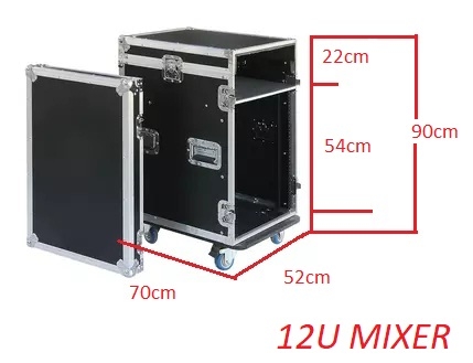Tủ gỗ thiết bị âm thanh 12U Mixer