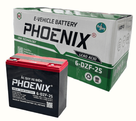 ẮC QUY XE ĐIỆN PHOENIX 12V - 20AH 6-DZF-25