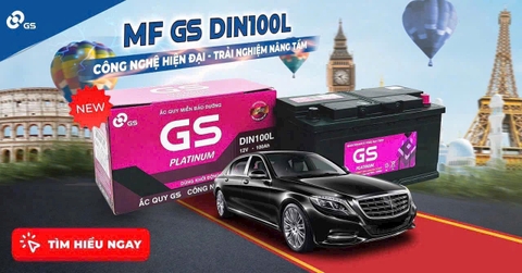 ẮC QUY MF GS 12V - 100AH PLATINUM DIN100L (NEW)
