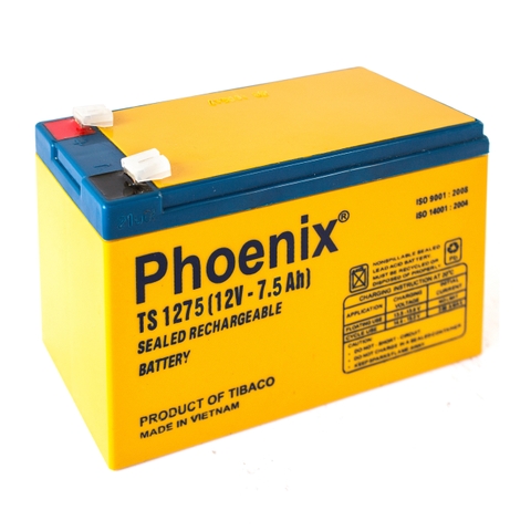 ẮC QUY PHOENIX 12V - 7.5AH TS1275 (Màu vàng)