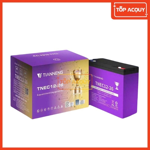 BÌNH ẮC QUY XE MÁY ĐIỆN THIÊN NĂNG TIANNENG TNEC12-26 (12V – 26AH)