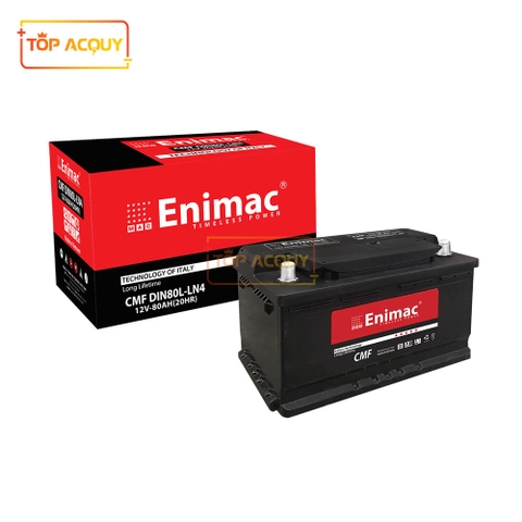 ẮC QUY ENIMAC 12V 80AH CMF DIN80L - LN4