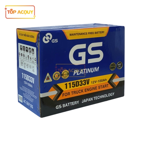 ẮC QUY GS 12V - 100AH 115D33V (XE ĐẦU KÉO/CONTAINER)
