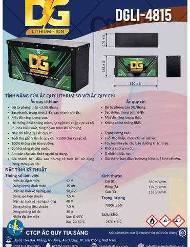 PIN LITHIUM-LFP ĐỨC GIANG 48V - 15AH DGLI-4815