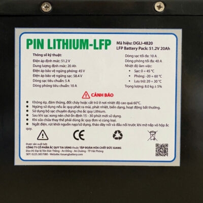 PIN LITHIUM-LFP ĐỨC GIANG 48V - 20AH DGLI-4820