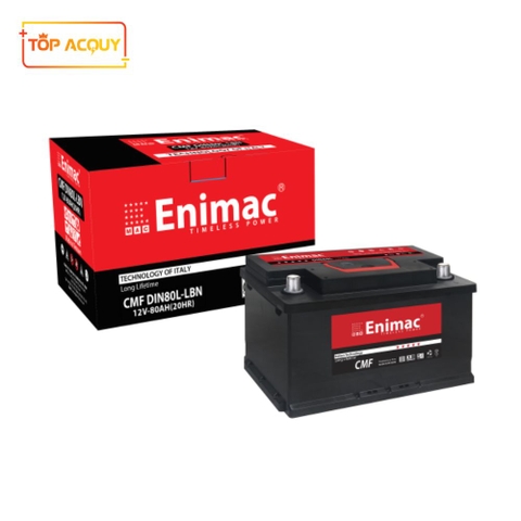 ẮC QUY ENIMAC 12V 80AH CMF DIN80L - LBN