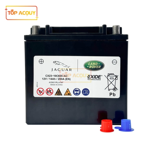 ẮC QUY PHỤ XE LAND ROVER/RANGE ROVER/JAGUAR EXIDE CX23-10C655-AC 12V 14AH 200A