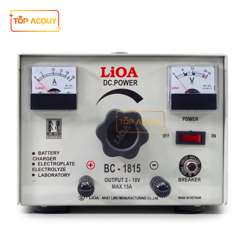 MÁY NẠP ẮC QUY LiOA BC-1815 SẠC BÌNH 12V 15AH