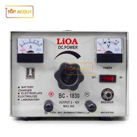 MÁY NẠP ẮC QUY LiOA BC-1830 SẠC BÌNH 12V 30AH