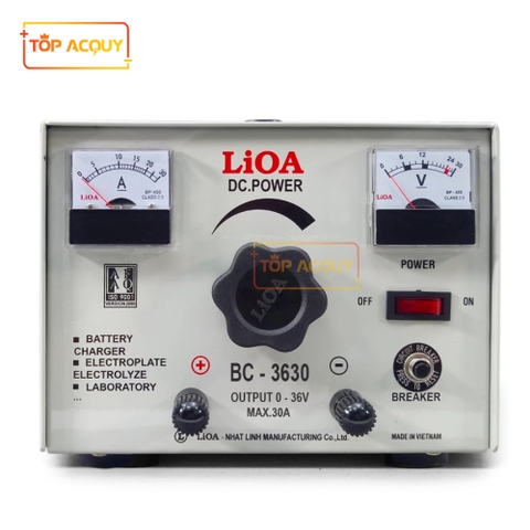 MÁY NẠP ẮC QUY LiOA BC-3630 SẠC BÌNH 12V - 24V 30AH