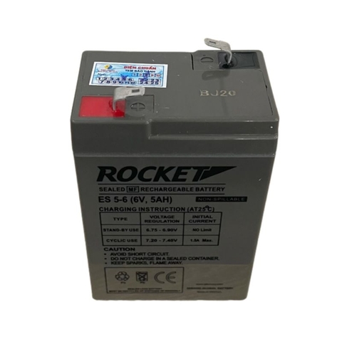 ẮC QUY ROCKET 6V - 5AH ES5-6