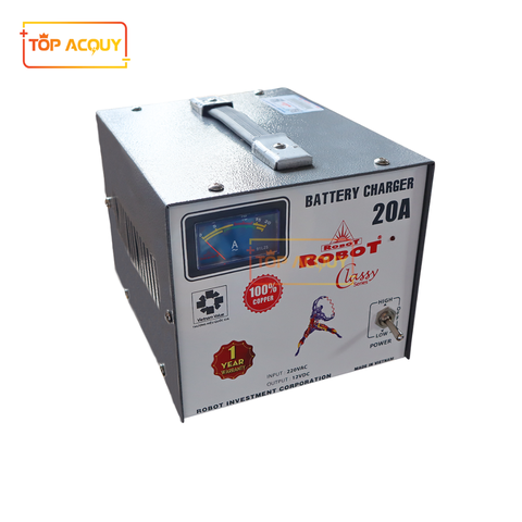 SẠC ROBOT TĂNG GIẢM 20A - 12VDC (DÂY NHÔM)