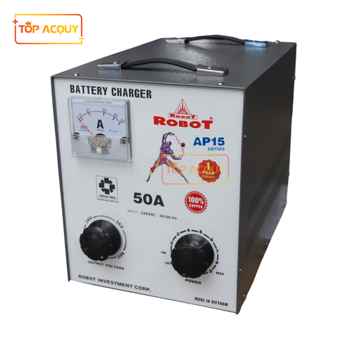 SẠC ROBOT TĂNG GIẢM 50A 12V/24V/36V/48VDC (DÂY NHÔM)