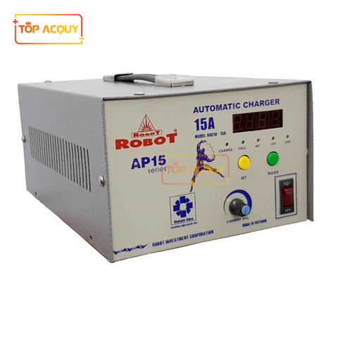 Sạc Robot tự động 15A 12V-24VDC (Dây nhôm)