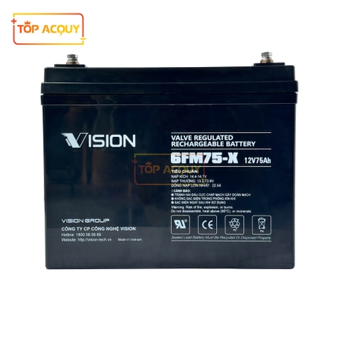 ẮC QUY VISION 12V - 75AH 6FM75-X