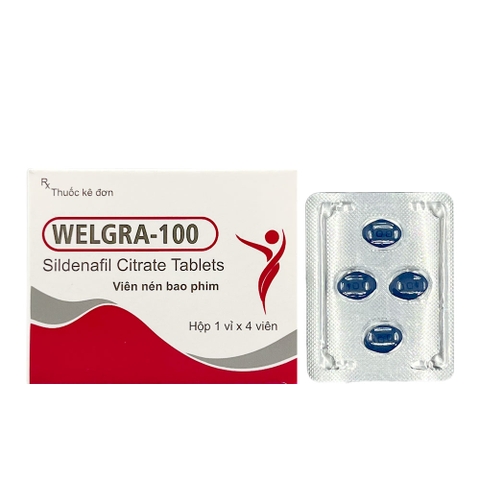 Viên uống cương dương Welgra 100 hộp 4 viên