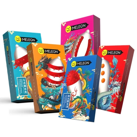 Bao cao su Meleon Dragon gai và bi lớn hộp 2 chiếc