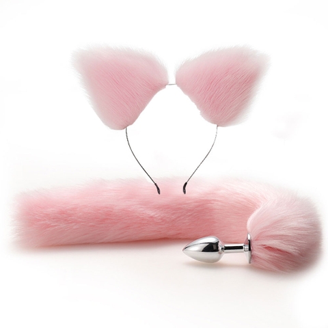 BDSM Plug đuôi chồn + tai chồn bạo dâm chính hãng