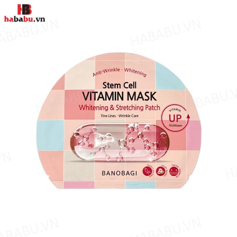 Mặt nạ Banobagi Stem Cell Whitening & Stretching Patch set 10 miếng chính hãng