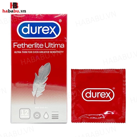 Bao cao su Durex Fetherlite Ultima hộp 12 chiếc siêu mỏng chính hãng