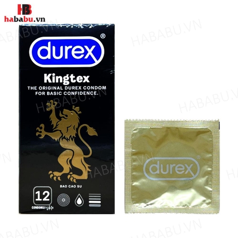 Bao cao su siêu mỏng Durex Kingtex hộp 12 chiếc chính hãng