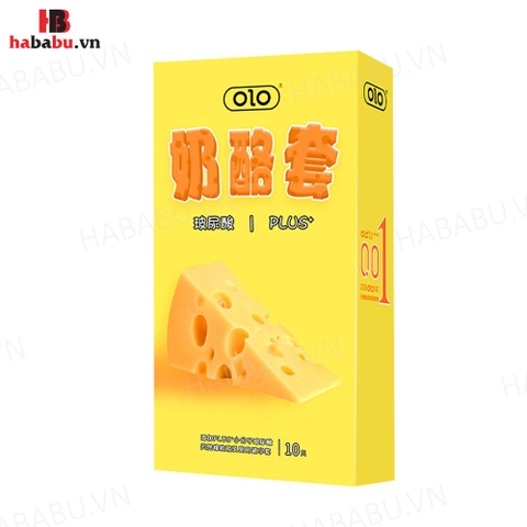 Bao cao su Olo Cheese Plus hộp 10 chiếc siêu mỏng chính hãng