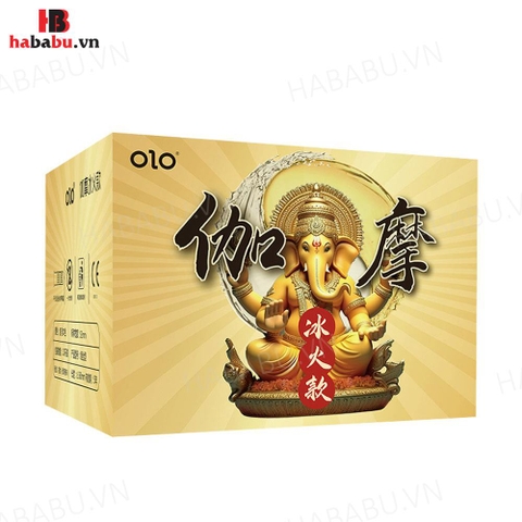 Bao cao su Olo Gama Voi Vàng Gân Bi hộp 10 chiếc chính hãng