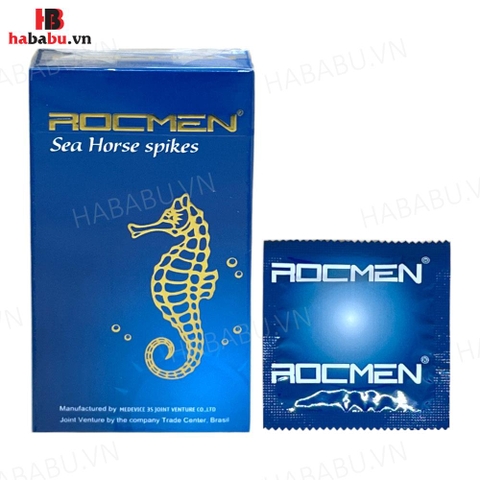 Bao cao su Rocmen Sea Horse Spikes hộp 10 chiếc tăng khoái cảm chính hãng