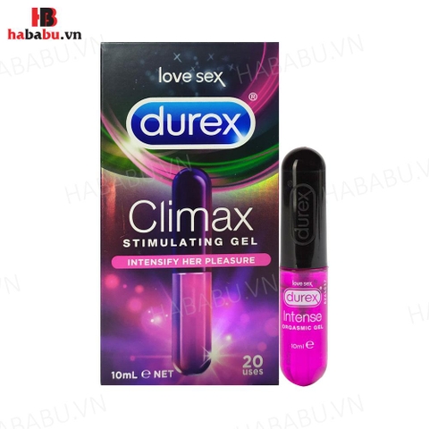 Gel bôi trơn tăng khoái cảm Durex Climax 10ml chính hãng