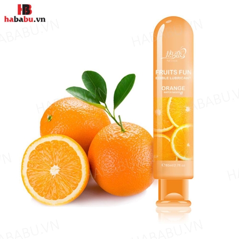 Gel bôi trơn Fruits Fun Orange chai 80ml chính hãng