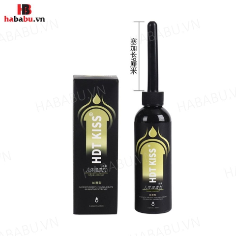 Gel bôi trơn hậu môn HDT Kiss vàng siêu mượt 200ml chính hãng