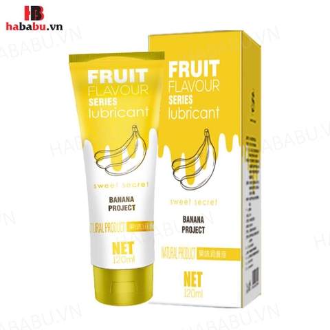 Gel bôi trơn Olo Sweet Secret Fruit Flavour hương chuối 120ml chính hãng