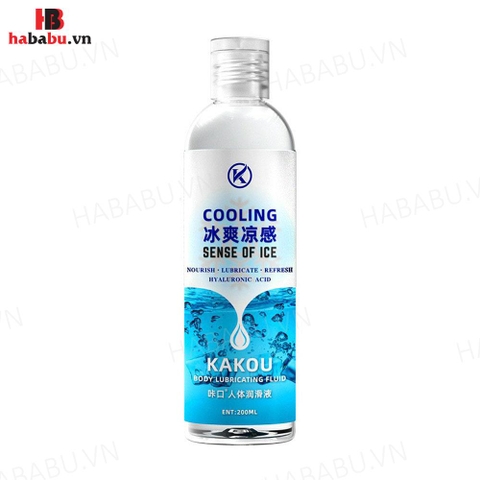 Gel bôi trơn gốc nước Kakou Cooling 200ml tăng khoái cảm chính hãng