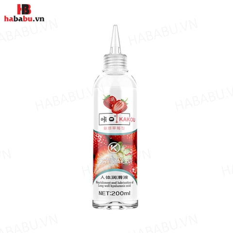 Gel bôi trơn gốc nước Kakou hương Dâu ngọt ngào 200ml chính hãng