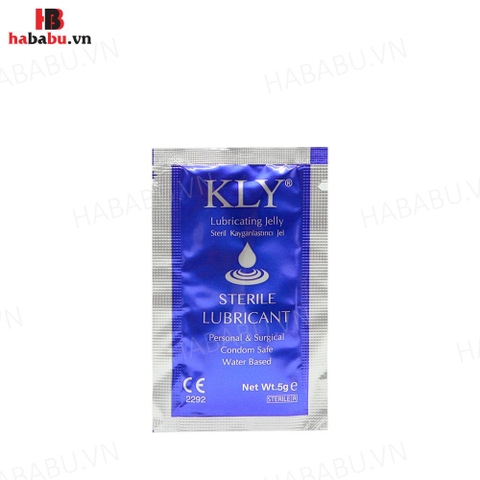 Gel bôi trơn gốc nước KLY gói 5ml (10 gói) chính hãng