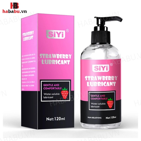 Gel bôi trơn SiYi Strawberry Lubricant Hồng Hương Dâu 120ml chính hãng