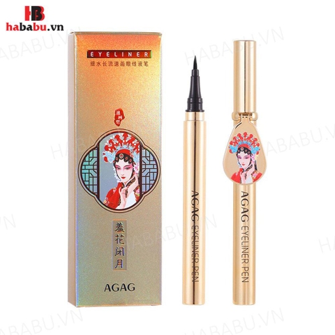 Kẻ mắt AGAG Eyeliner Pen kèm gương 1ml chính hãng