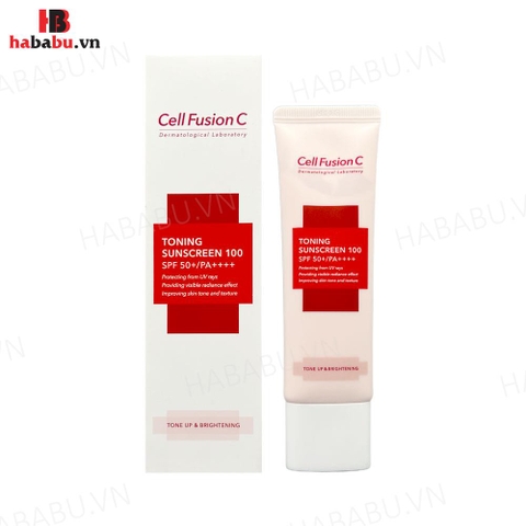 Kem chống nắng Cell Fusion C Toning Sunscreen 100 SPF50+ chính hãng