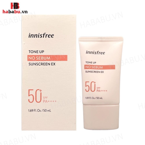 Kem chống nắng Innisfree Tone Up No Sebum SPF50+ 50ml chính hãng