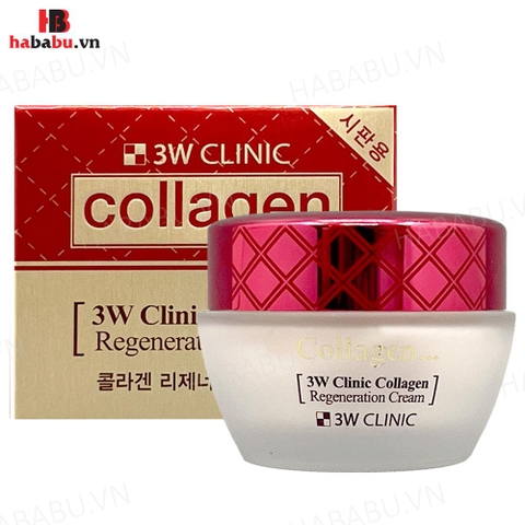 Kem dưỡng trắng 3W Clinic Collagen Regeneration Cream 60ml chính hãng