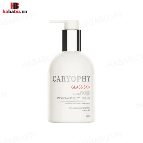 Lotion body Carophy Glass Skin In Shower Body Tone Up 300gr chính hãng