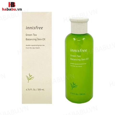 Nước hoa hồng Innisfree Green Tea Balancing Skin EX 200ml chính hãng