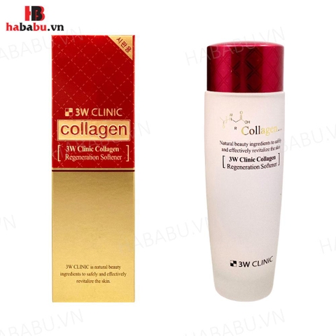 Nước hoa hồng 3W Clinic Collagen Regeneration Softener chính hãng