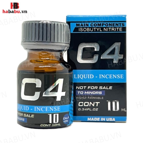 Nước ngửi Popper C4 xanh tăng kích thích chai 10ml chính hãng