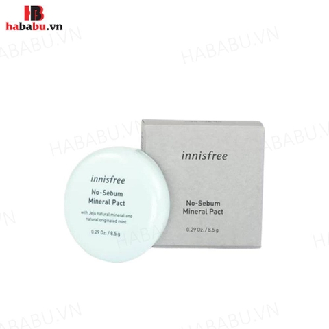 Phấn phủ dạng nén Innisfree No-Sebum Mineral Pact 8.5gr chính hãng