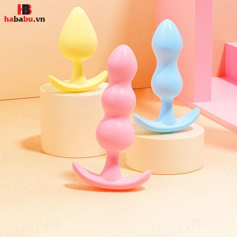 Plug hậu môn Mizz Zee silicone set 3 cái chính hãng