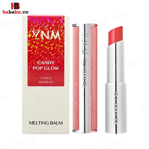 Son dưỡng YNM Candy Pop Glow Melting Balm Coral Moment 3g chính hãng