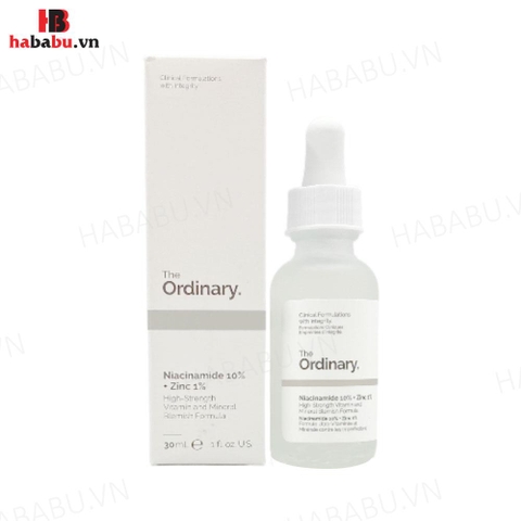Tinh chất serum The Ordinary Niacinamide 10% + Zinc 1% 30ml chính hãng