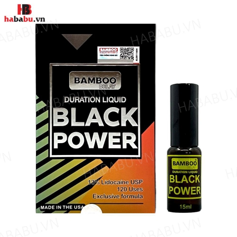 Xịt chống xuất tinh sớm Bamboo Black Power 15ml chính hãng