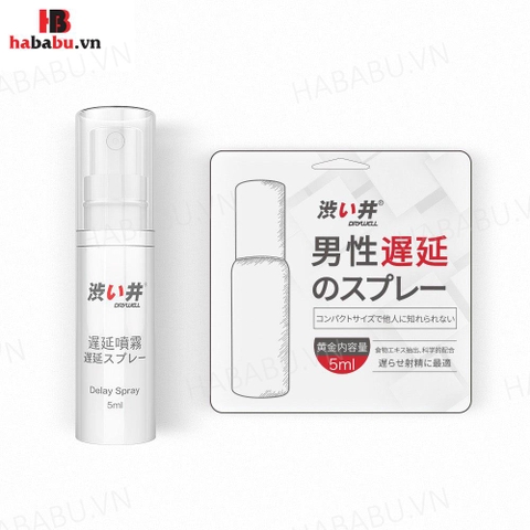 Xịt chống xuất tinh sớm Drywell Delay Spray 5ml chính hãng